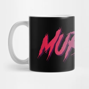 Murder Typographic Design Mug